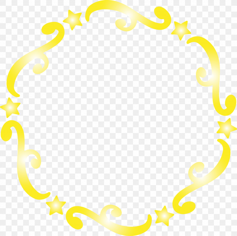 Yellow Circle, PNG, 3000x2988px, Floral Frame, Circle, Flower Frame, Monogram Frame, Paint Download Free