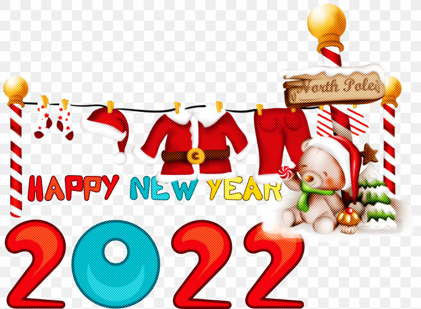 2022 Happy New Year 2022 New Year 2022, PNG, 3000x2203px, Christmas Day, Animation, Bauble, Christmas Ornament M, Clothing Download Free