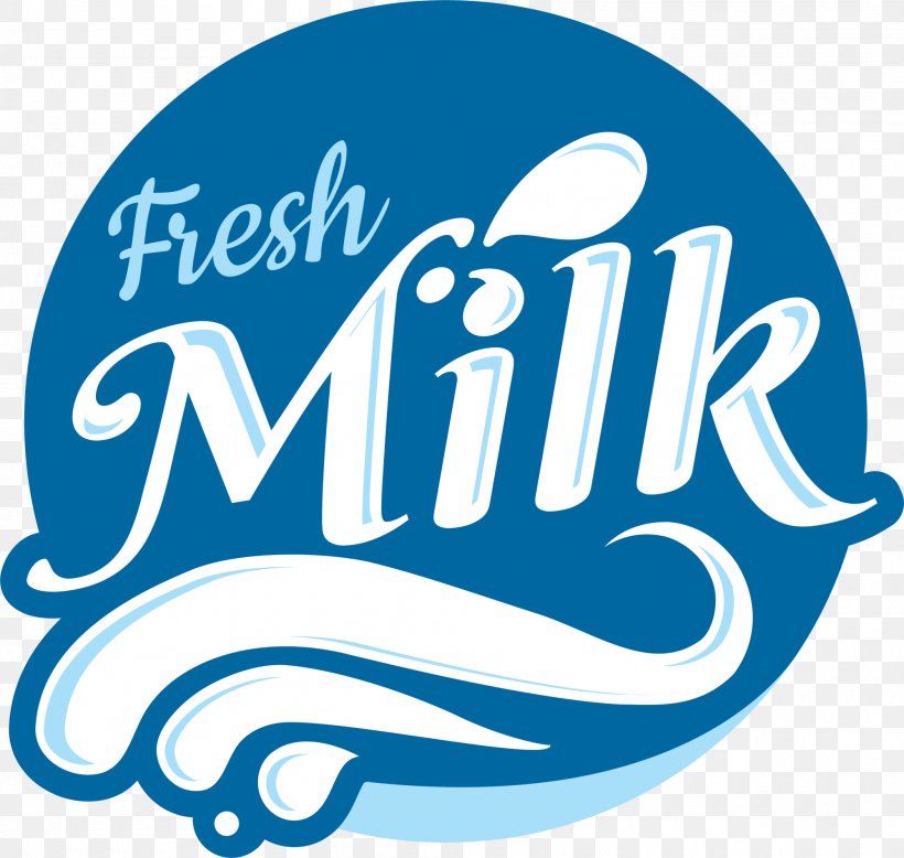 Milk Logo Cattle, PNG, 2000x1899px, Milk, Area, Black And White, Blue, Brand Download Free