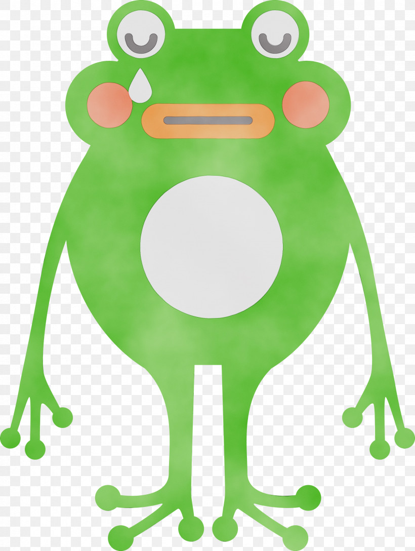 Tree Frog Cartoon Frogs Toad Green, PNG, 2259x3000px, Frog, Biology, Cartoon, Frogs, Green Download Free