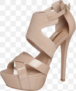 Sandal - High-heeled Shoe Sandal Stiletto Heel PNG