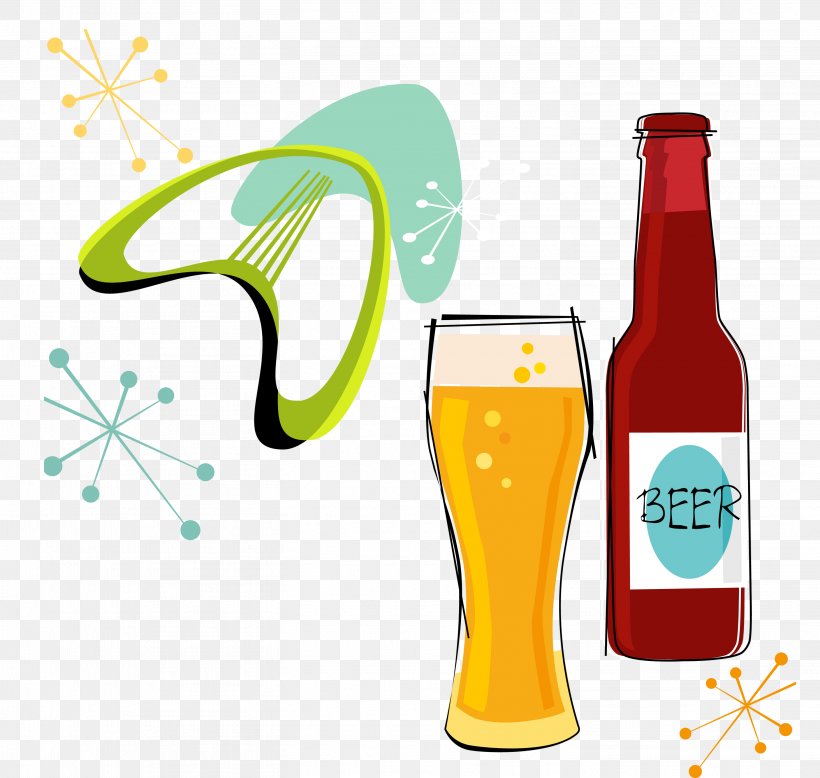 Beer Bottle Drink Beer Glassware Drawing, PNG, 2926x2779px, Beer, Beer Bottle, Beer Glass, Beer Glassware, Beer Stein Download Free