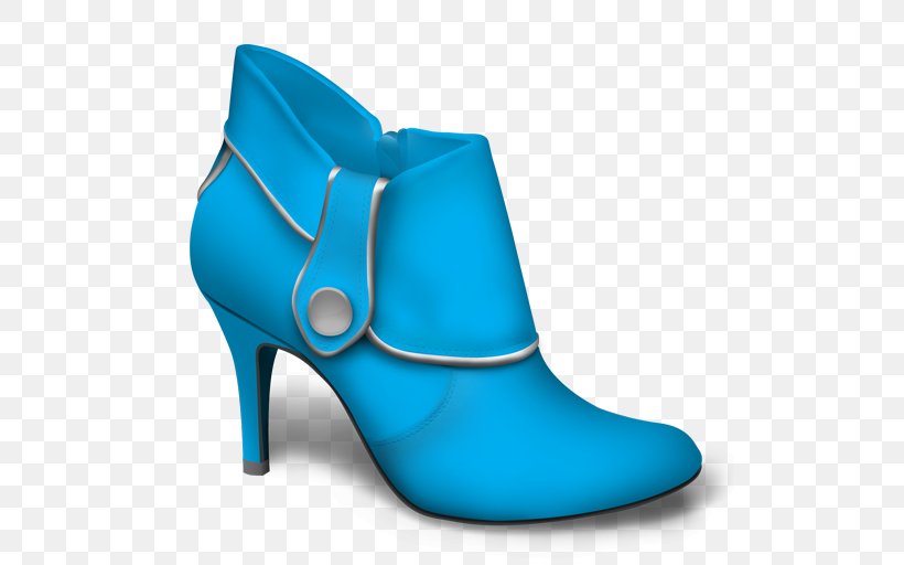 Blue Slipper Shoe, PNG, 512x512px, Blue, Aqua, Azure, Basic Pump, Boot Download Free