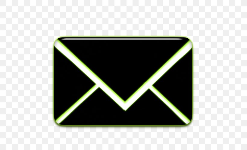 Envelope Mail Icon Design, PNG, 500x500px, Envelope, Black, Email, Green, Icon Design Download Free