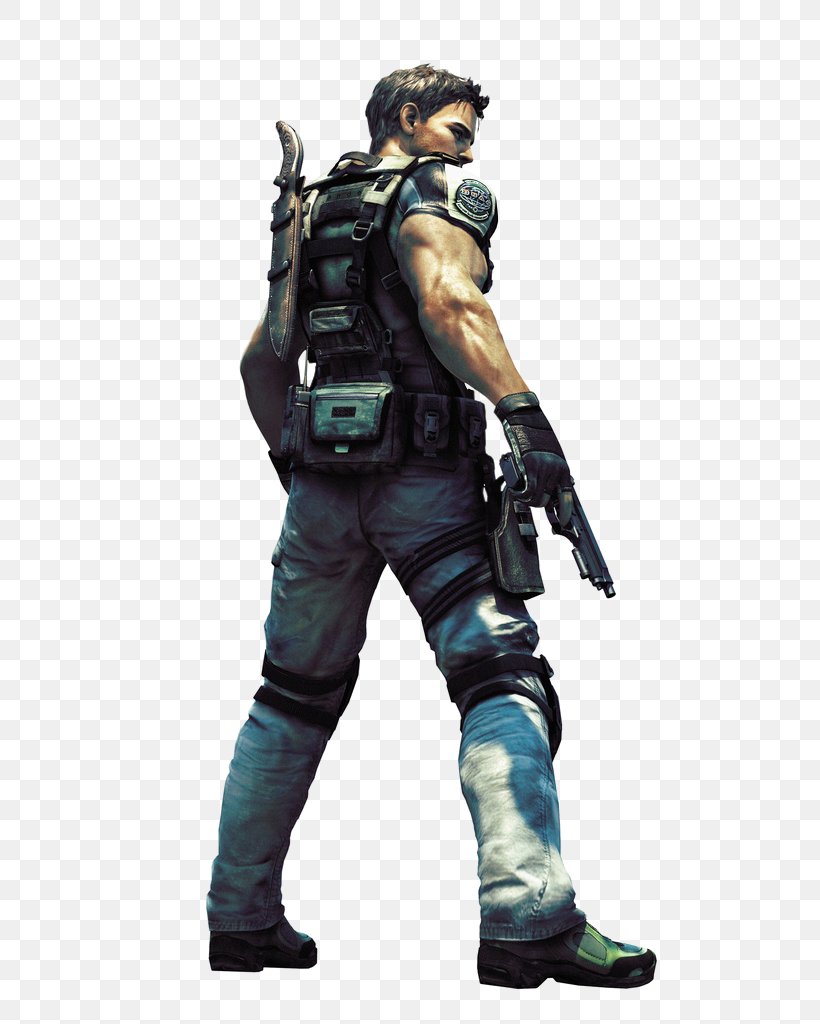 Resident Evil 5 Chris Redfield Claire Redfield Resident Evil 6, PNG, 717x1024px, Resident Evil 5, Action Figure, Army, Bsaa, Capcom Download Free