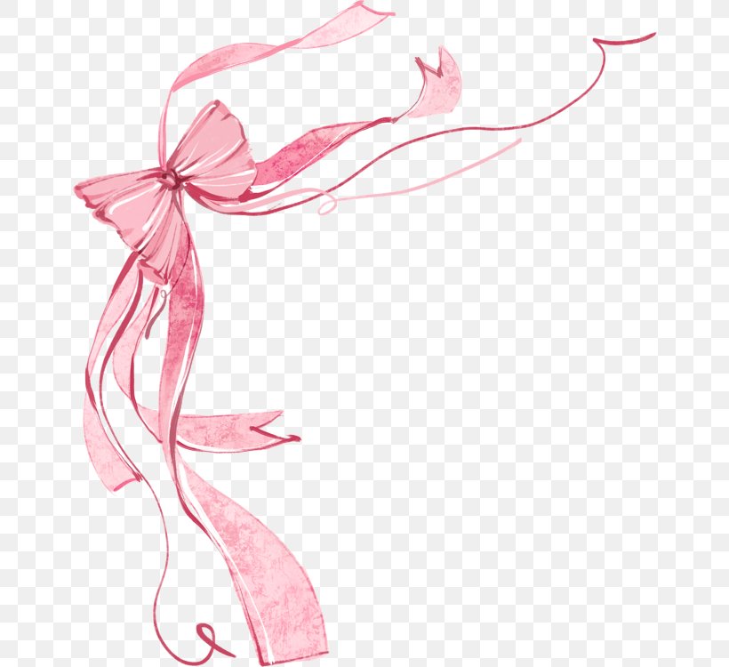 Ribbon Clip Art, PNG, 658x750px, Ribbon, Magenta, Peach, Petal, Pink Download Free