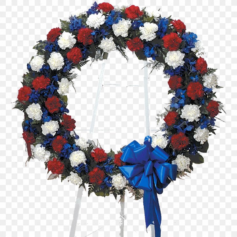 Wreath Flower Funeral Christmas Decoration Floral Design, PNG, 1024x1024px, Wreath, Birthday, Blue, Christmas, Christmas Decoration Download Free