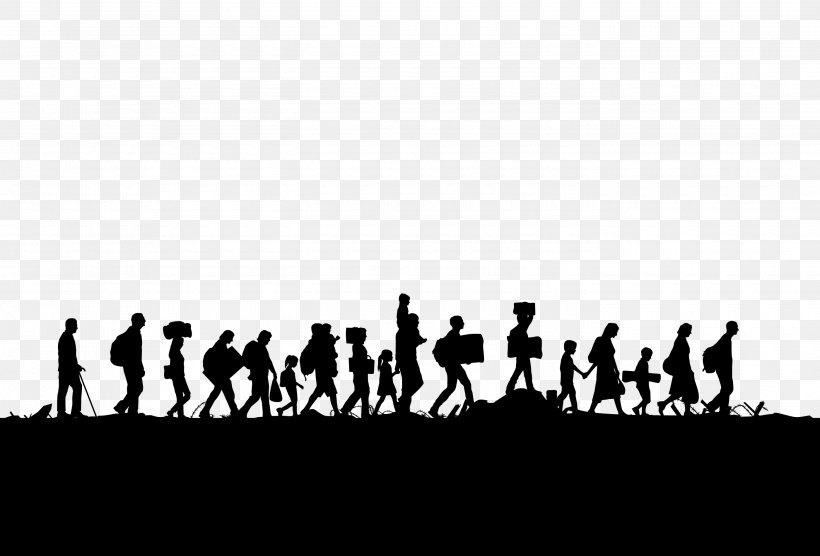 European Migrant Crisis Refugee Asylum Seeker Immigration Idomeni, PNG, 2800x1900px, European Migrant Crisis, Asylum Seeker, Black, Black And White, Border Control Download Free