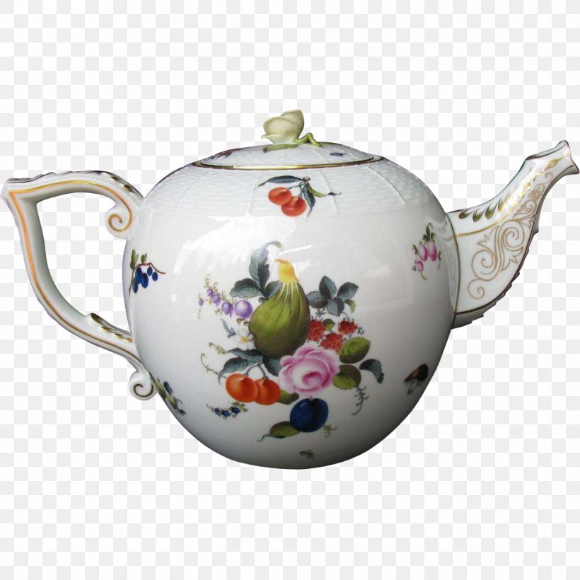 Teapot Herend Porcelain Manufactory Herend Porcelain Manufactory Teacup, PNG, 982x982px, Teapot, Bone China, Ceramic, Cup, Flower Download Free