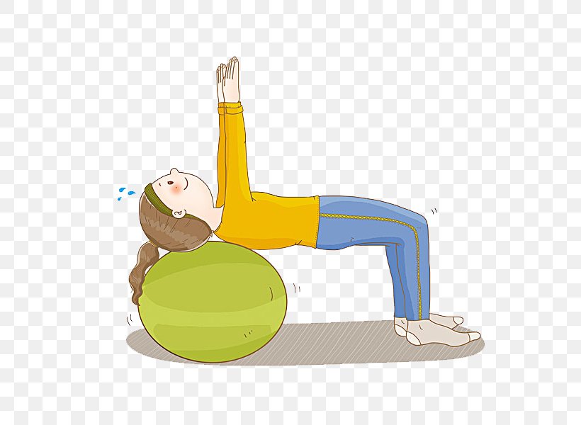 Yoga Physical Exercise Cartoon, PNG, 600x600px, Yoga, Cartoon, Designer, Exercise Ball, Flexibility Download Free
