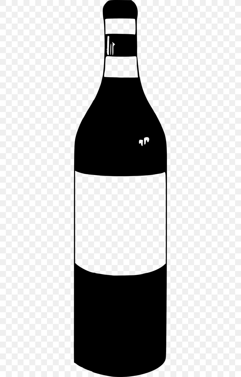 Bottle Wine Clip Art, PNG, 640x1280px, Bottle, Black And White, Drink, Drinkware, Glass Bottle Download Free