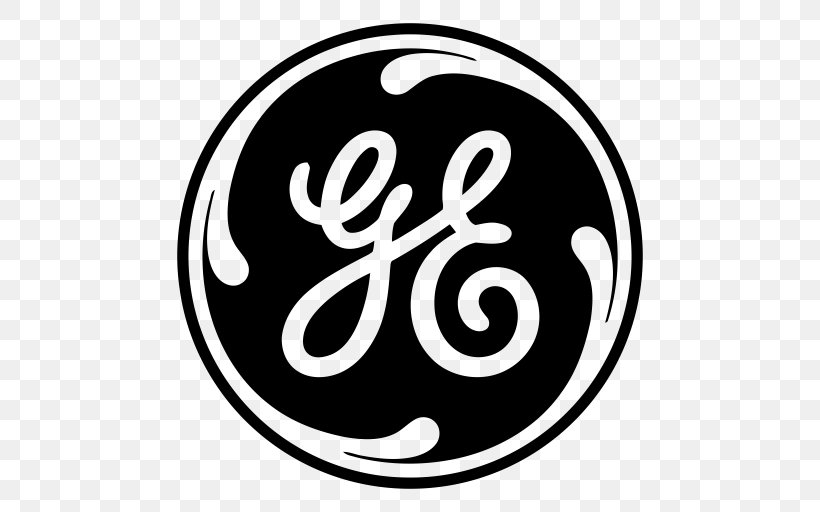 General Electric Logo Company Industry, PNG, 512x512px, General Electric, Area, Black And White, Brand, Company Download Free