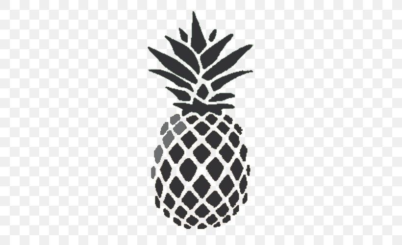 Pineapple Drawing Black And White Food Clip Art, PNG, 500x500px, Pineapple, Black And White, Drawing, Food, Fruit Download Free