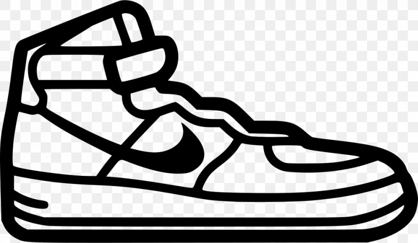 Clip Art Design Shoe Line Walking, PNG, 980x572px, Shoe, Area, Black, Black And White, Black M Download Free