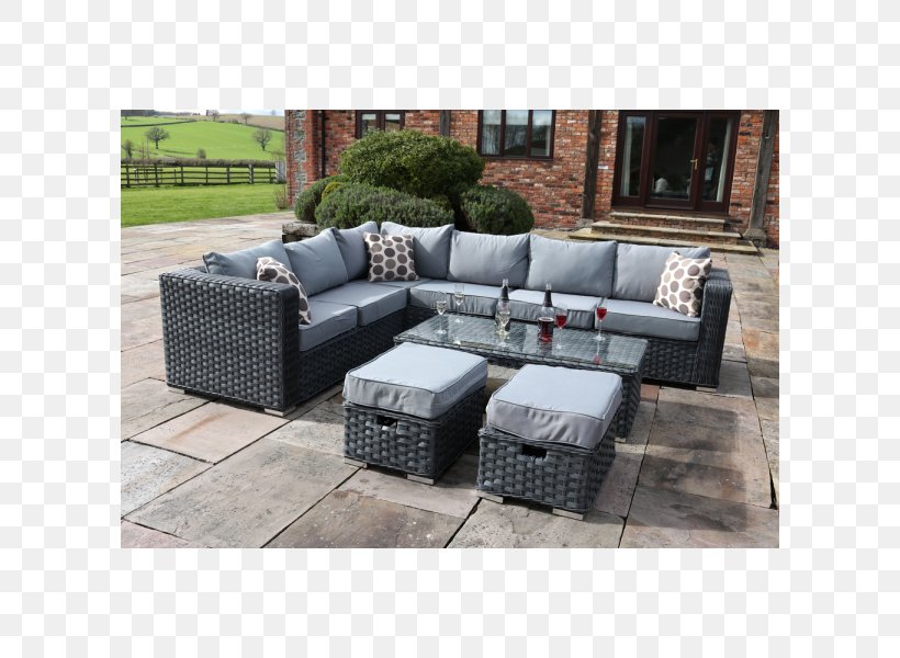 Couch Rattan Garden Furniture Sofa Bed, PNG, 600x600px, Couch, Chair, Coffee Table, Cushion, Dining Room Download Free