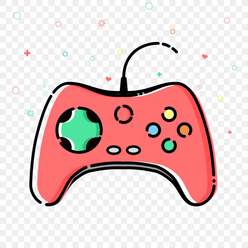 Video Game Gamepad Joystick Icon, PNG, 1024x1024px, 2d Computer Graphics,  Video Game, All Xbox Accessory, Cartoon,