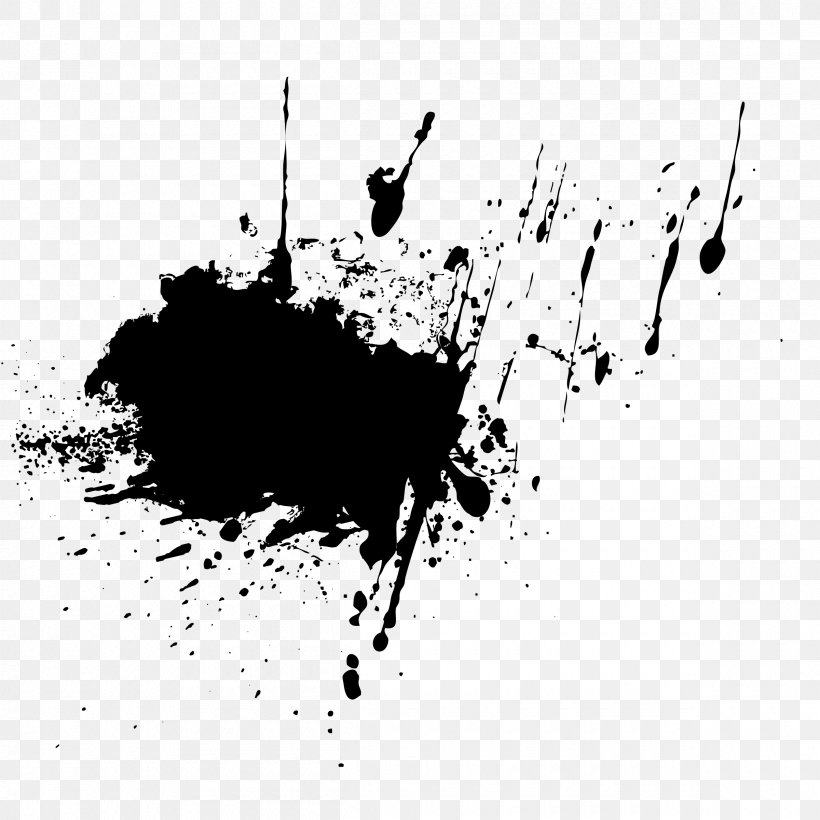 Black And White Graphic Design Monochrome Clip Art, PNG, 2400x2400px ...