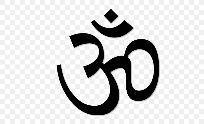 Om Hinduism Symbol Religion Ganesha, PNG, 500x500px, Hinduism, Area, Black And White, Brand, Buddhism And Hinduism Download Free