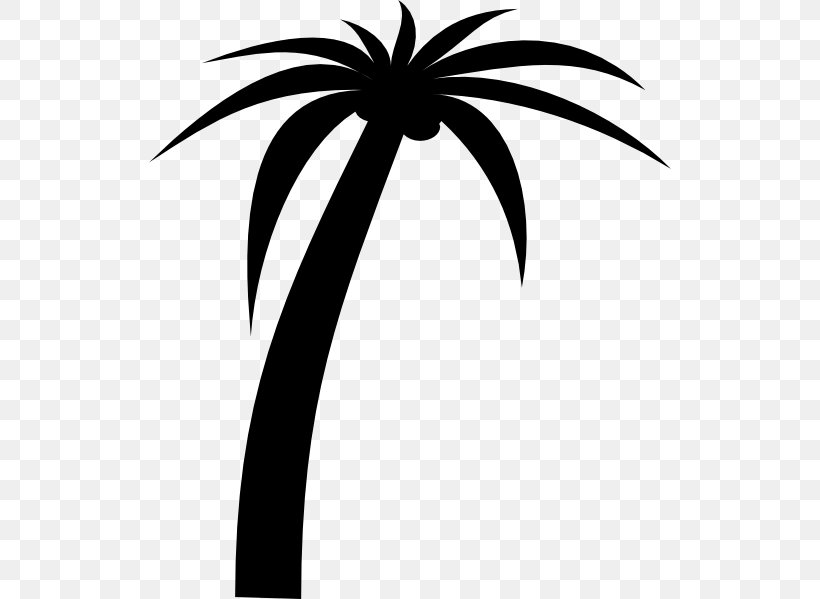 Palm Trees Clip Art Openclipart, PNG, 522x599px, Palm Trees, Arecales, Blackandwhite, Botany, Branch Download Free