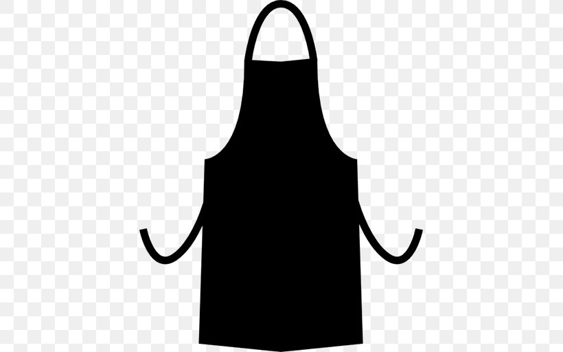 Apron Silhouette, PNG, 512x512px, Apron, Black, Black And White, Clothing, Kitchen Download Free