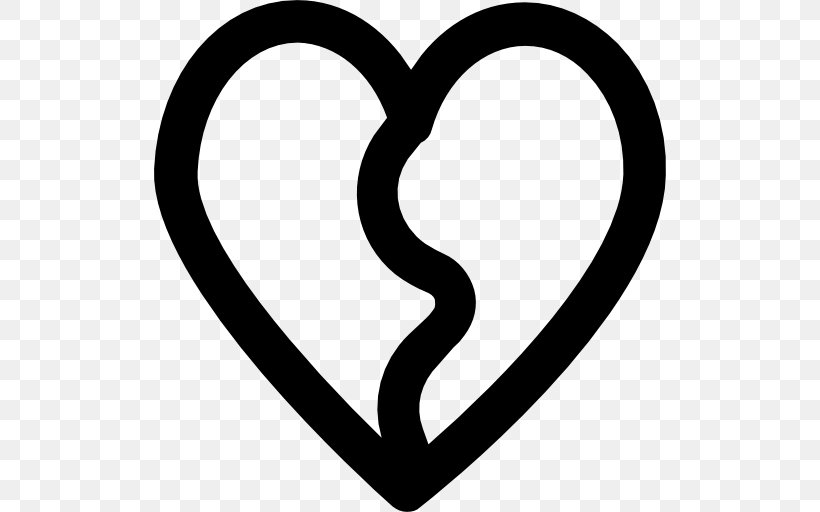 Broken Heart Love Divorce Clip Art, PNG, 512x512px, Heart, Area, Black And White, Body Jewelry, Breakup Download Free