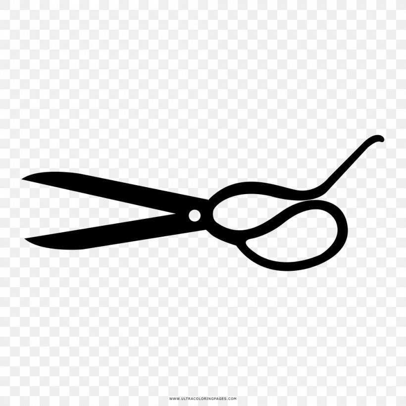 Scissors Coloring Book Drawing Ausmalbild Black And White, PNG, 1000x1000px, Scissors, Ausmalbild, Black And White, Book, Coloring Book Download Free