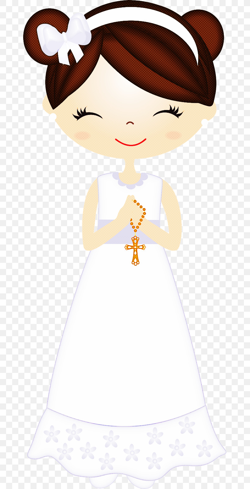 White Cartoon Dress Bride Smile, PNG, 667x1600px, White, Bride, Cartoon, Dress, Smile Download Free