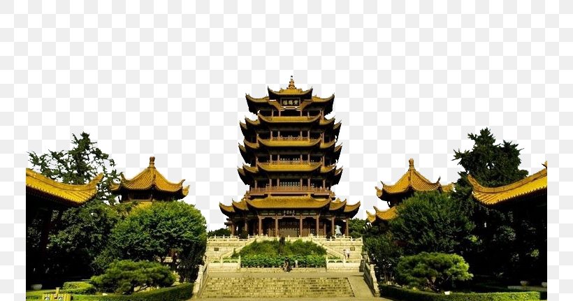 Yellow Crane Tower Wuchang District Yangtze Four Great Towers Of China, PNG, 746x431px, Yellow Crane Tower, Architecture, Building, China, Chinese Architecture Download Free