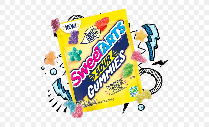 Gummy Candy Sweetarts Sour Gummies Food, PNG, 500x500px, Gummy Candy, Candy, Flavor, Food, Shape Download Free