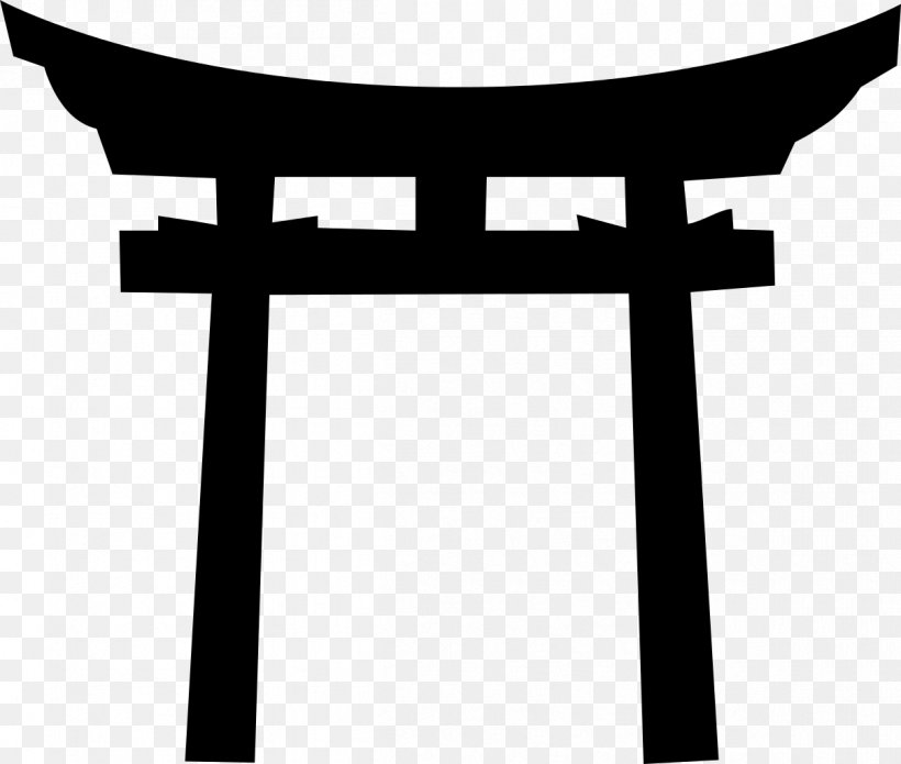 Itsukushima Shrine Shinto Shrine Torii Gate, PNG, 1207x1024px, Itsukushima Shrine, Black And White, Cross, Furniture, Gate Download Free