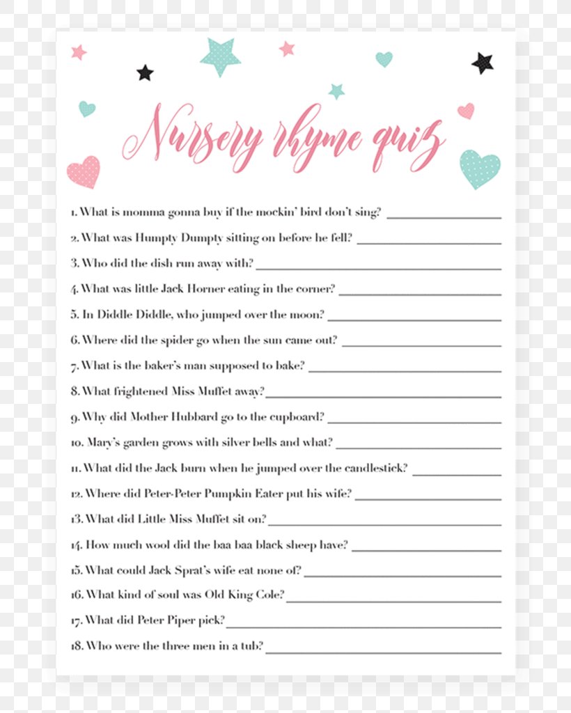 Quiz Party Nursery Rhyme Game, PNG, 819x1024px, Watercolor, Cartoon, Flower, Frame, Heart Download Free