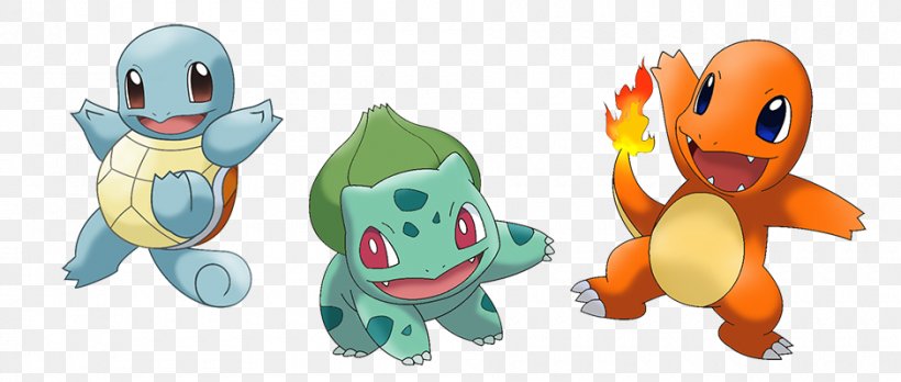 Squirtle Bulbasaur Pikachu Video Games Charmander, PNG, 940x400px, Squirtle, Animal Figure, Art, Bulbasaur, Charmander Download Free
