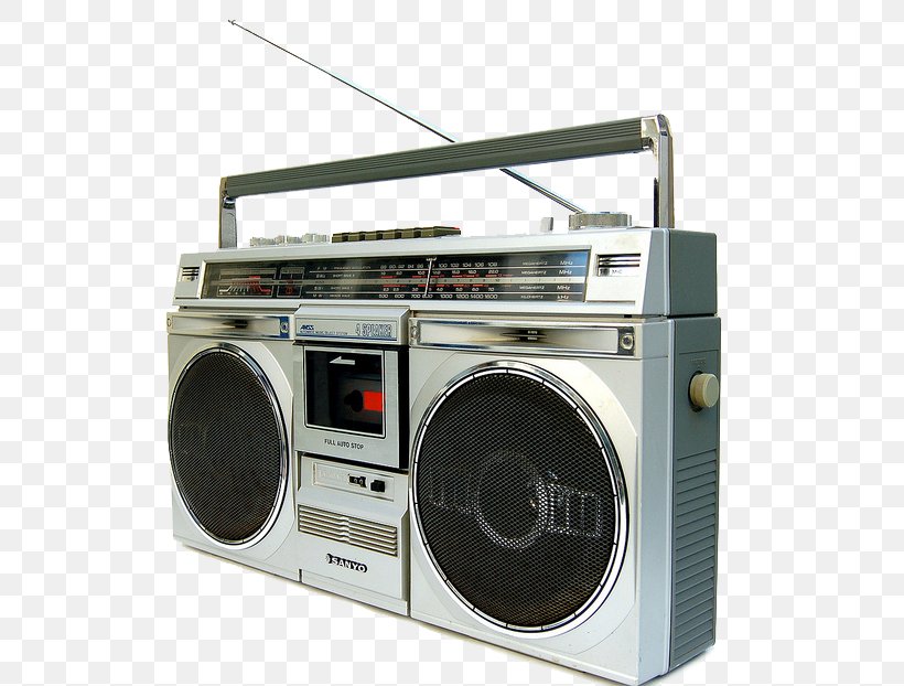 1980s Boombox Compact Cassette Radio Cassette Deck, PNG, 640x622px, Boombox, Cassette Deck, Compact Cassette, Electronics, Fm Broadcasting Download Free