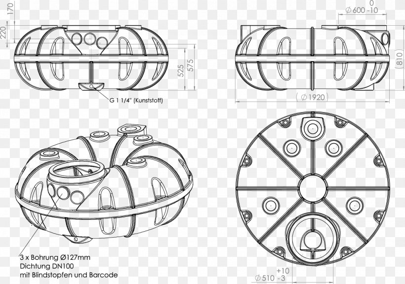 Cistern Rain Barrels Fachvereinigung Betriebs- Und Regenwassernutzung Water Reservoir Lid, PNG, 1440x1011px, Cistern, Artwork, Auto Part, Black And White, Drawing Download Free