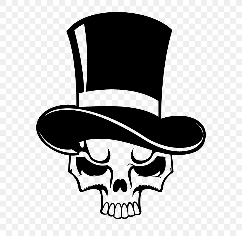 Tasmanian Devil Top Hat Skull, PNG, 600x800px, Tasmanian Devil, Baseball Cap, Black And White, Bone, Drawing Download Free