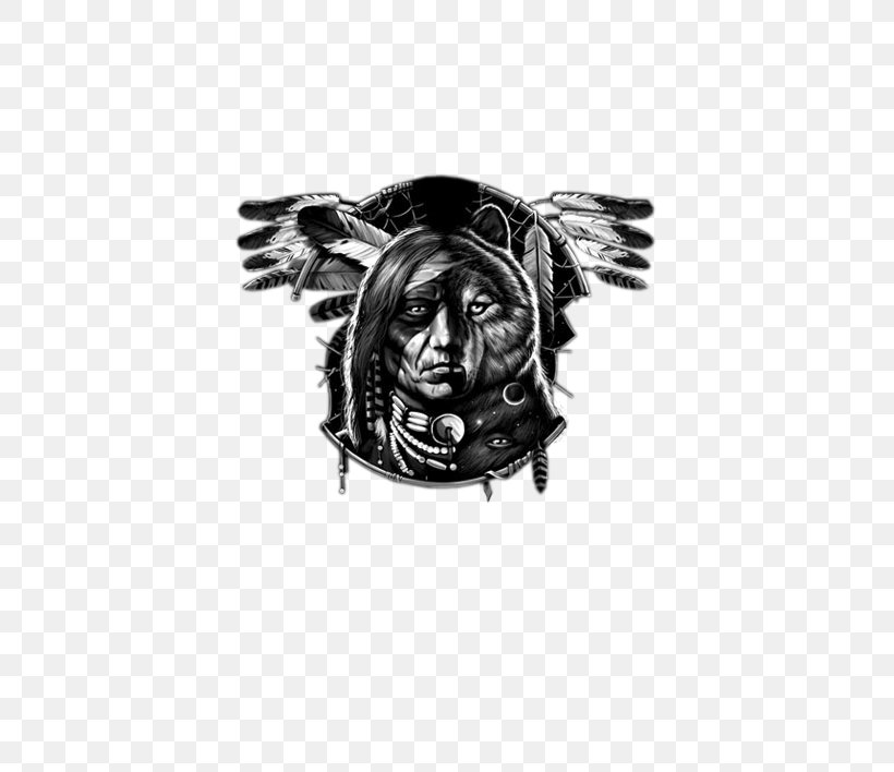 Gray Wolf Drawing Indian Chief Product Dreamcatcher, PNG, 708x708px, Gray Wolf, Animal, Black, Black And White, Black M Download Free