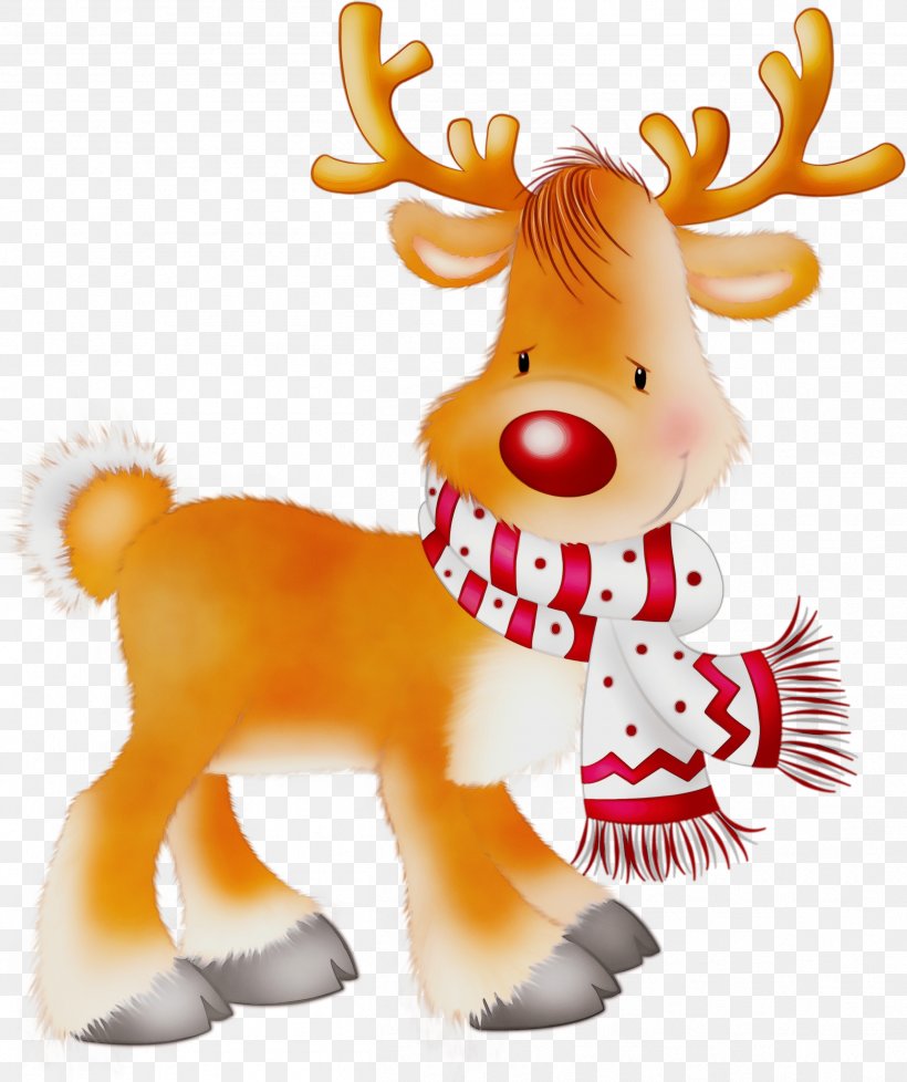 Reindeer, PNG, 2514x3000px, Watercolor, Animal Figure, Cartoon, Deer, Fawn Download Free