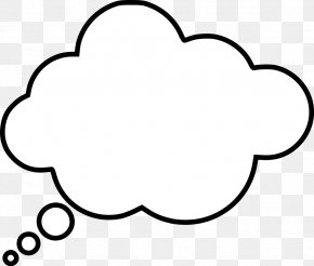 Online Thinking Cliparts - Speech Balloon Thought Bubble Clip Art PNG