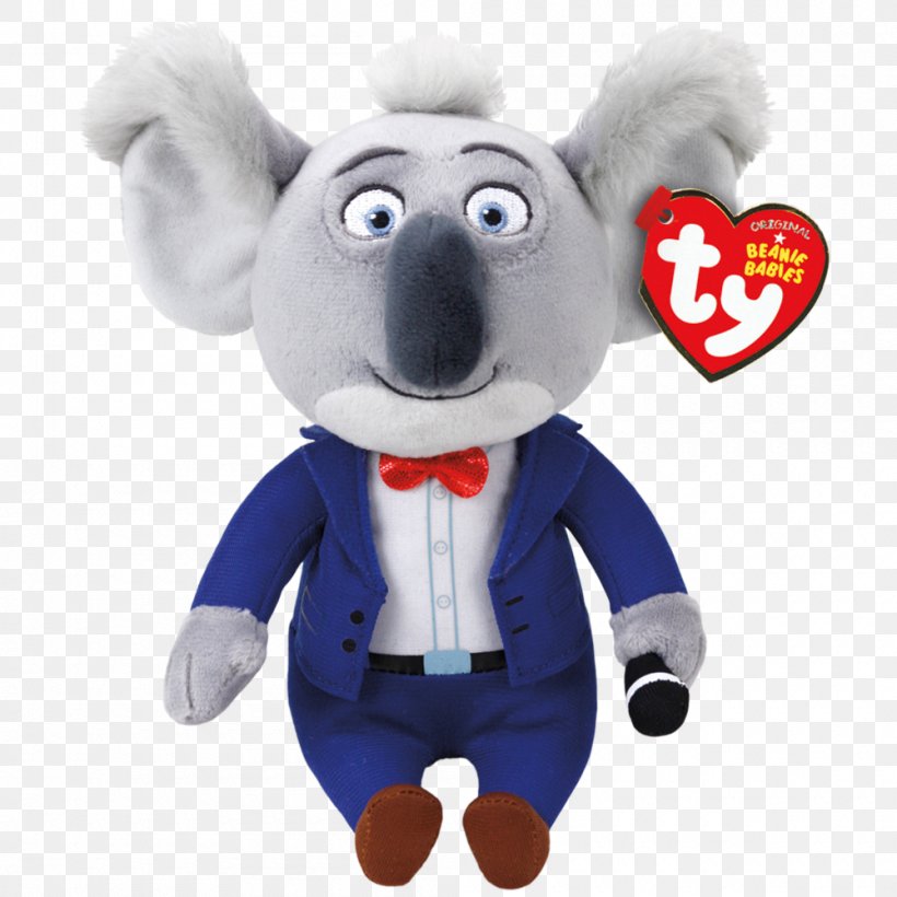 Buster Moon Beanie Babies Ty Inc. Stuffed Animals & Cuddly Toys, PNG, 1000x1000px, Watercolor, Cartoon, Flower, Frame, Heart Download Free