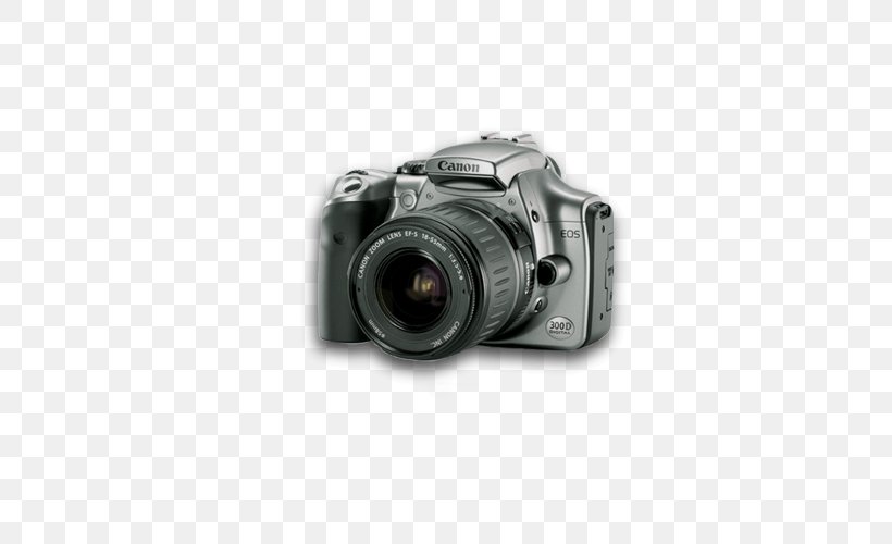Canon EOS 300D Digital SLR Single-lens Reflex Camera, PNG, 500x500px, Canon Eos 300d, Apsc, Camera, Camera Accessory, Camera Lens Download Free
