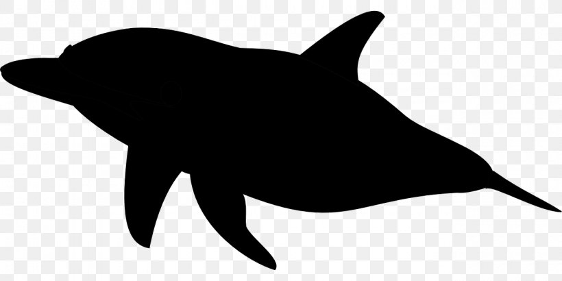 Dolphin Silhouette Clip Art, PNG, 1280x640px, Dolphin, Beak, Black And White, Cetacea, Fauna Download Free