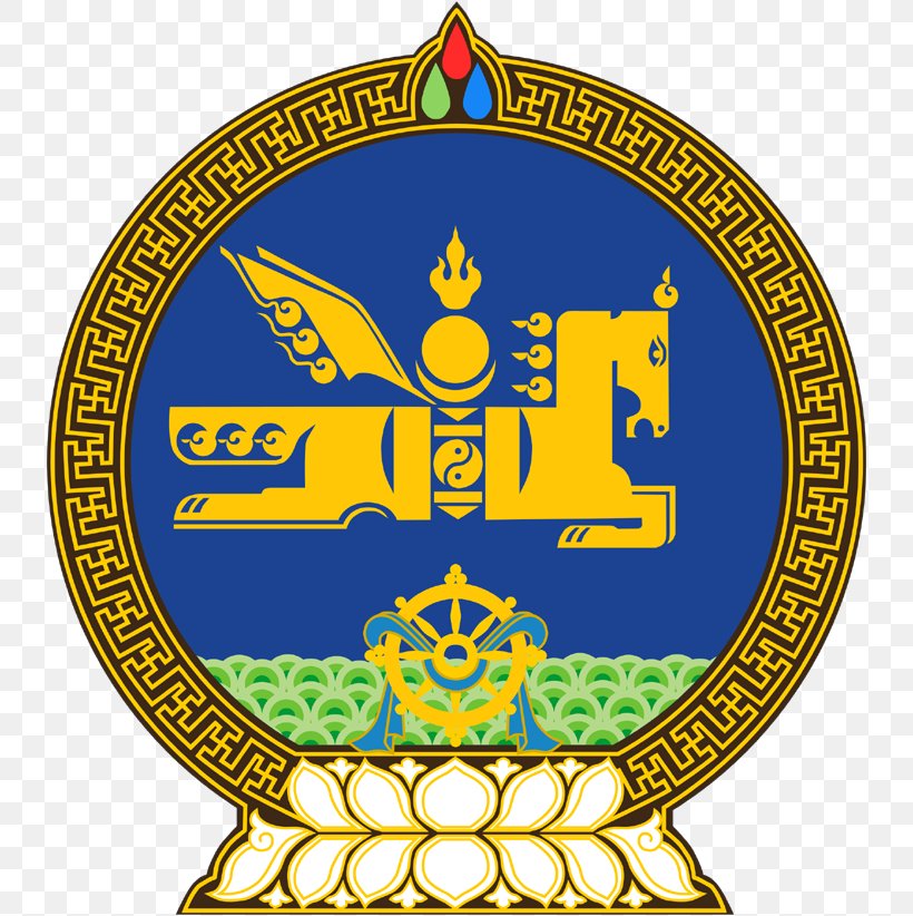 Emblem Of Mongolia National Emblem Coat Of Arms President Of Mongolia, PNG, 740x822px, Mongolia, Area, Badge, Coat Of Arms, Coat Of Arms Of Montenegro Download Free