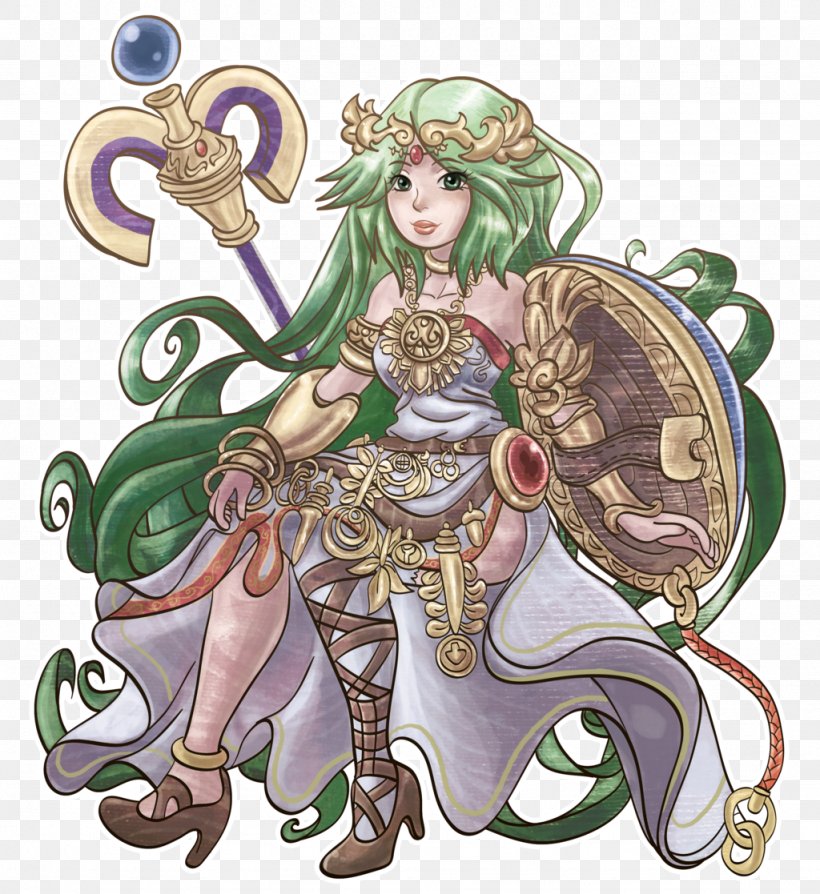 Kid Icarus: Uprising Super Smash Bros. For Nintendo 3DS And Wii U Video Game Palutena, PNG, 1024x1117px, Watercolor, Cartoon, Flower, Frame, Heart Download Free