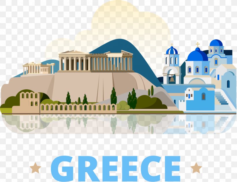 Athens Santorini Ancient Greece, PNG, 941x725px, Athens, Ancient Greece, Architecture, Brand, Cartoon Download Free