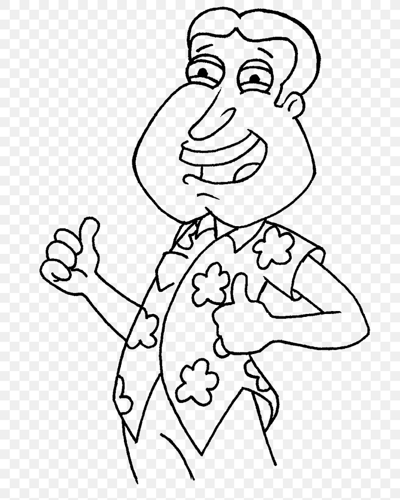 Glenn Quagmire Stewie Griffin Peter Griffin Brian Griffin Coloring Book, PNG, 719x1024px, Watercolor, Cartoon, Flower, Frame, Heart Download Free