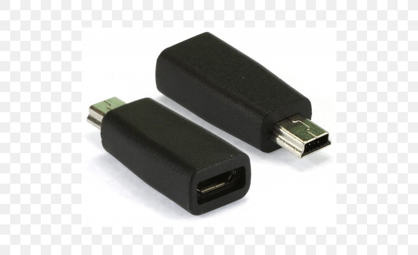 HDMI Adapter Mini-USB Micro-USB, PNG, 500x500px, Hdmi, Ac Adapter, Ac Power Plugs And Sockets, Adapter, Cable Download Free