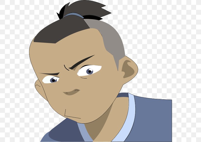 Sokka Aang Water Tribe Character Drawing, PNG, 584x579px, Watercolor, Cartoon, Flower, Frame, Heart Download Free