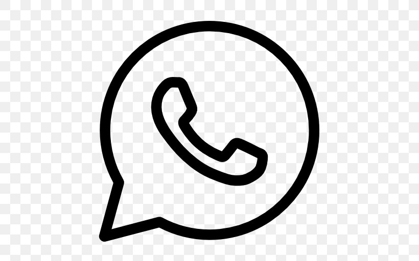 WhatsApp Icon Logo Clip Art, PNG, 512x512px, Whatsapp, Area, Black And White, Clip Art, Facebook Download Free