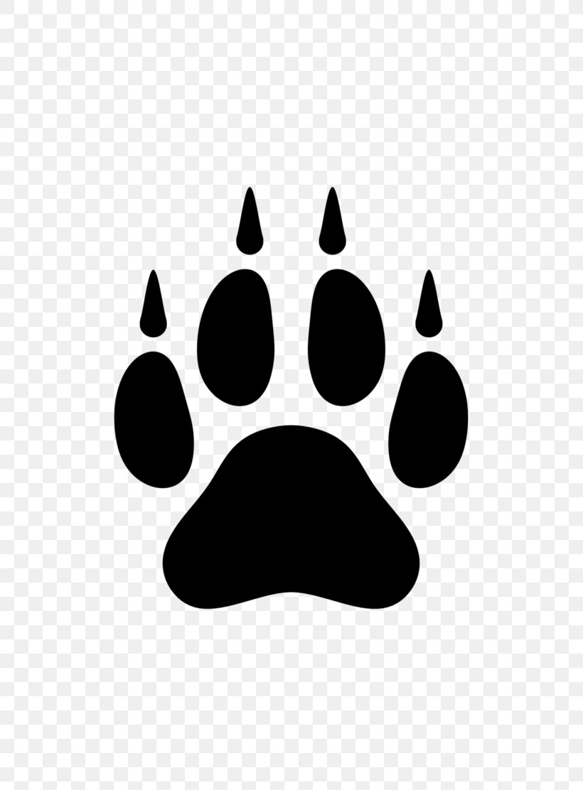 Paw Arctic Wolf Clip Art, PNG, 719x1112px, Paw, Arctic Wolf, Black, Black And White, Black Wolf Download Free