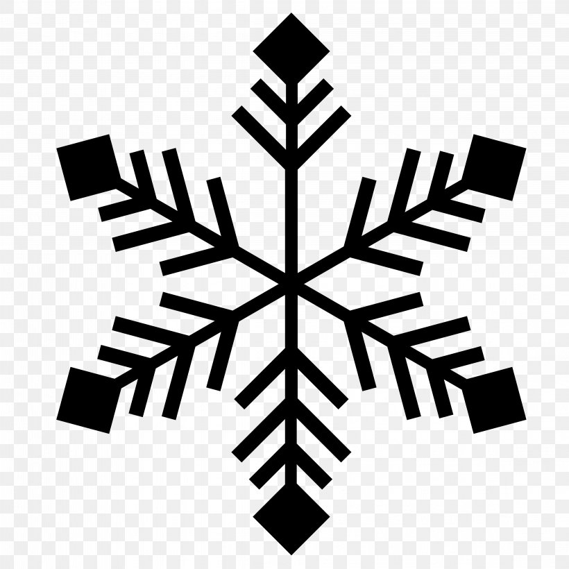 Snowflake, PNG, 4583x4583px, Snowflake, Black And White, Dendrite, Leaf, Monochrome Download Free